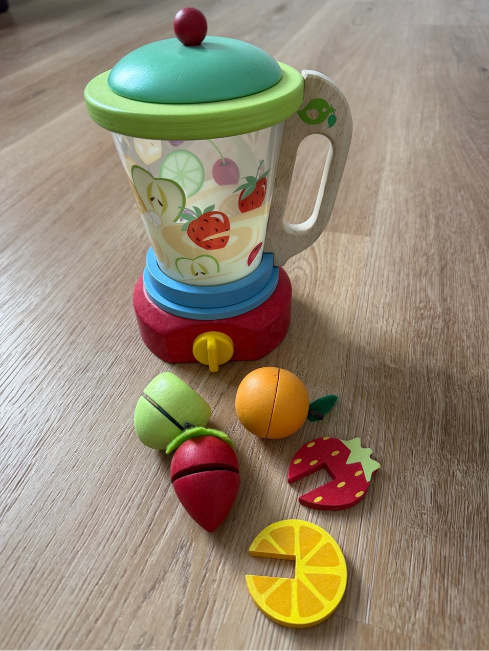 Tender Leaf Fruity Blender Wooden Fruit Blender Playset